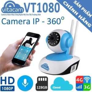 Camera không dây VITACAM VT1080 IP 2.0 HD siêu nét góc rộng tặng kèm thẻ nhớ 32GB